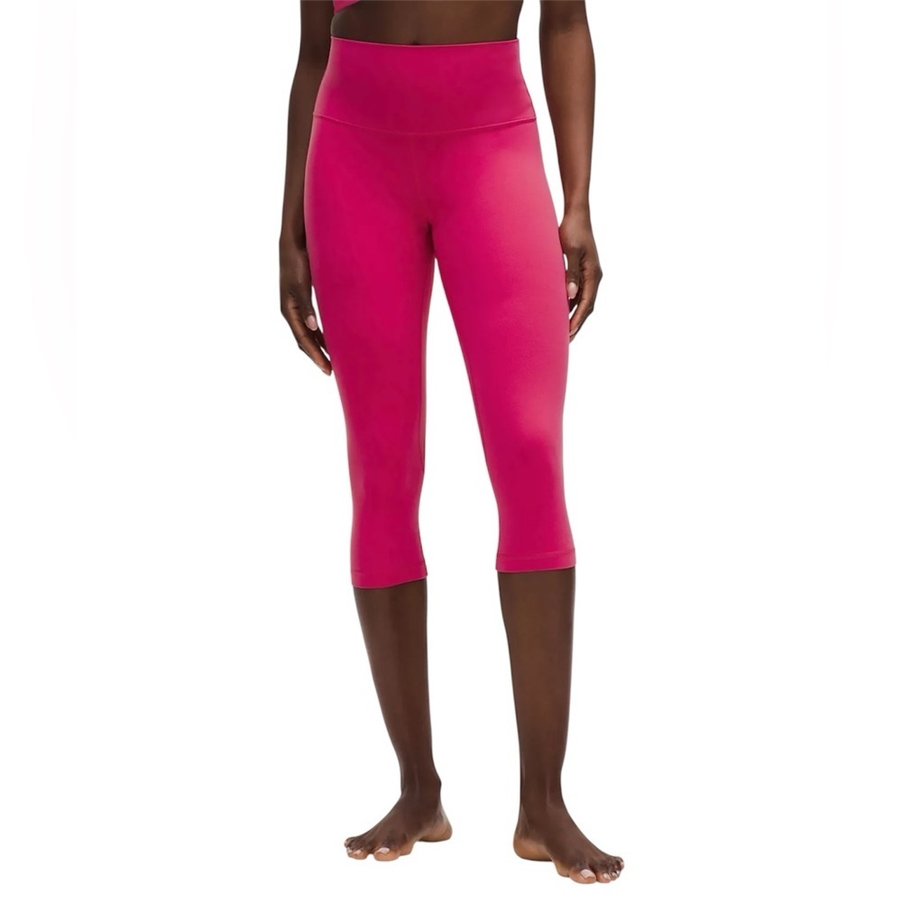 lululemon Hot Pink High Rise Leggings Barbiecore Retro Aerobics Women’s 18